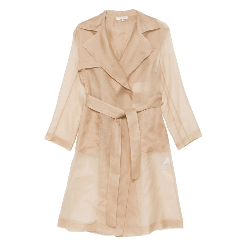 Antonelli Belted Sheer Trench Coat