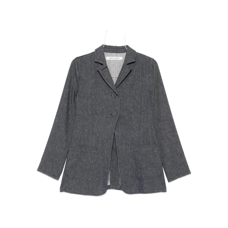 Mark Kenly Domino Tan Robin Button-fastening Blazer
