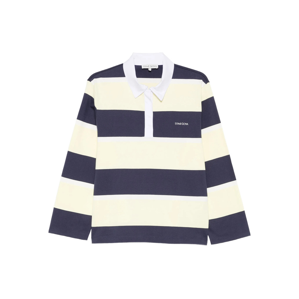 Stine Goya Striped Polo Top