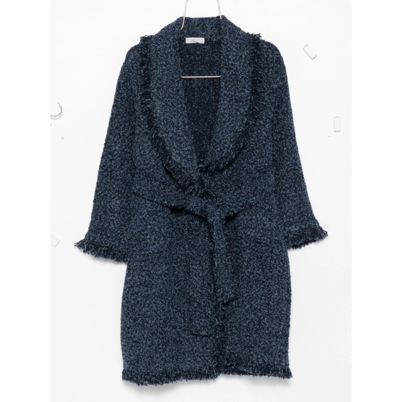 Charlott Fringed Bouclé Coat