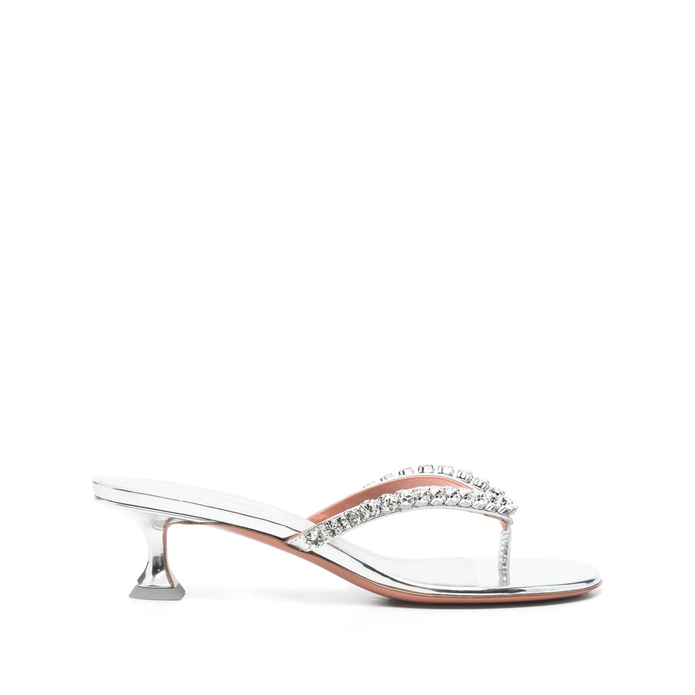 Amina Muaddi 40mm Crystal-embellished Sandals