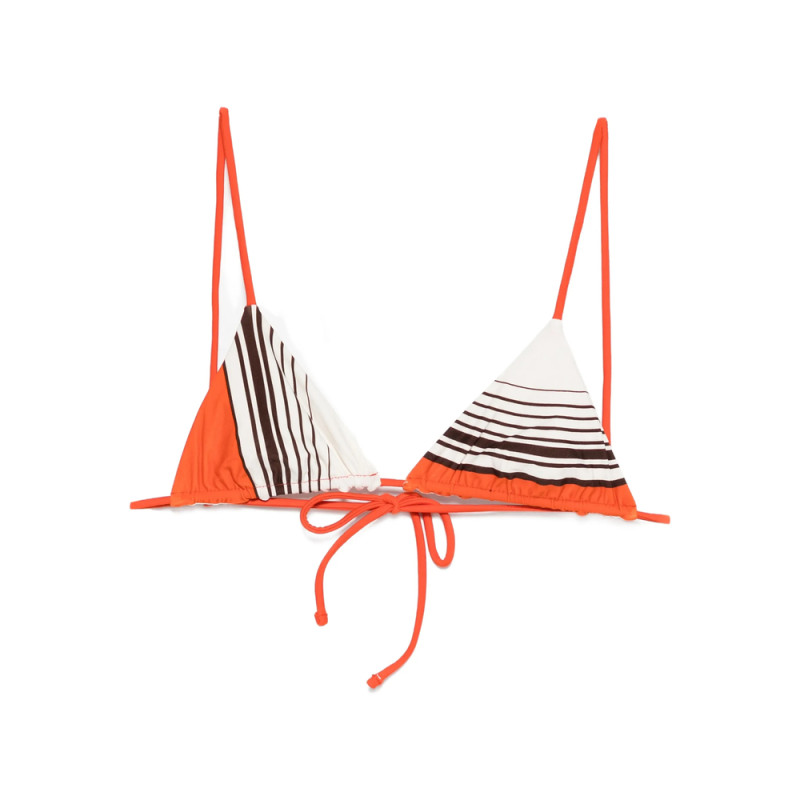 Sir. Destino Striped-pattern Triangle Bikini Top