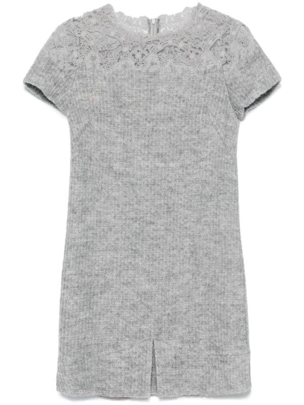 fine-knit mini dress