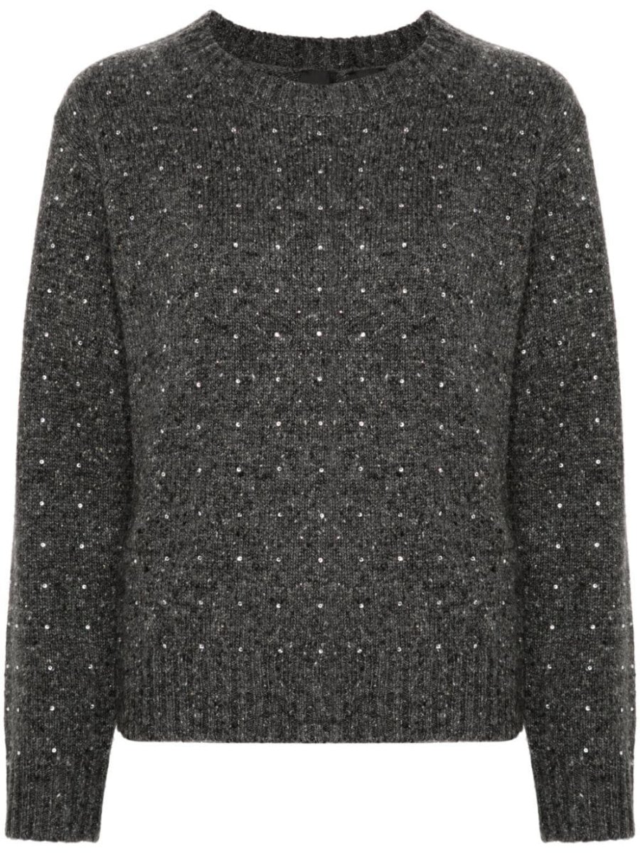 crystal-embellished sweater