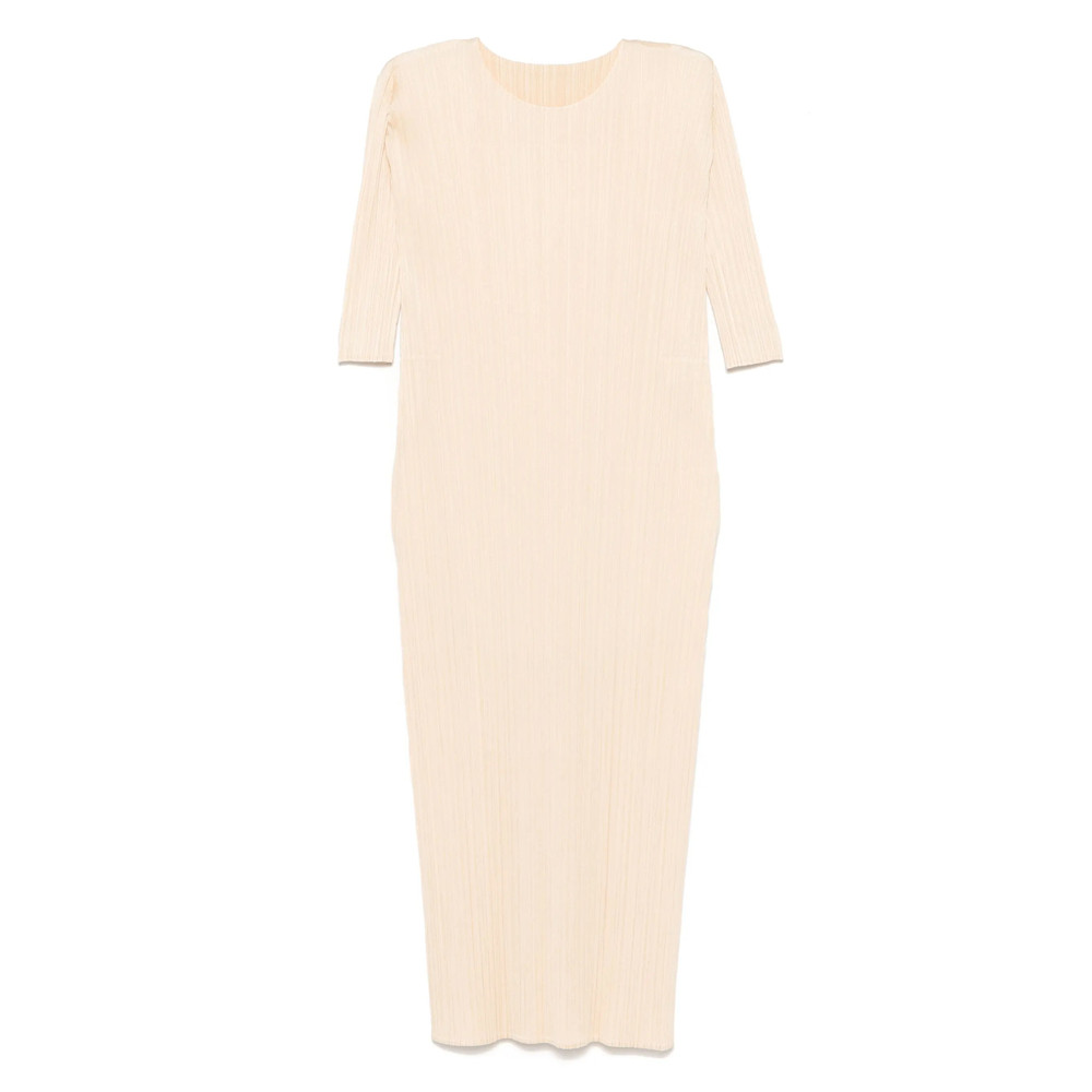 Pleats Please Merry Bicolor Midi Dress