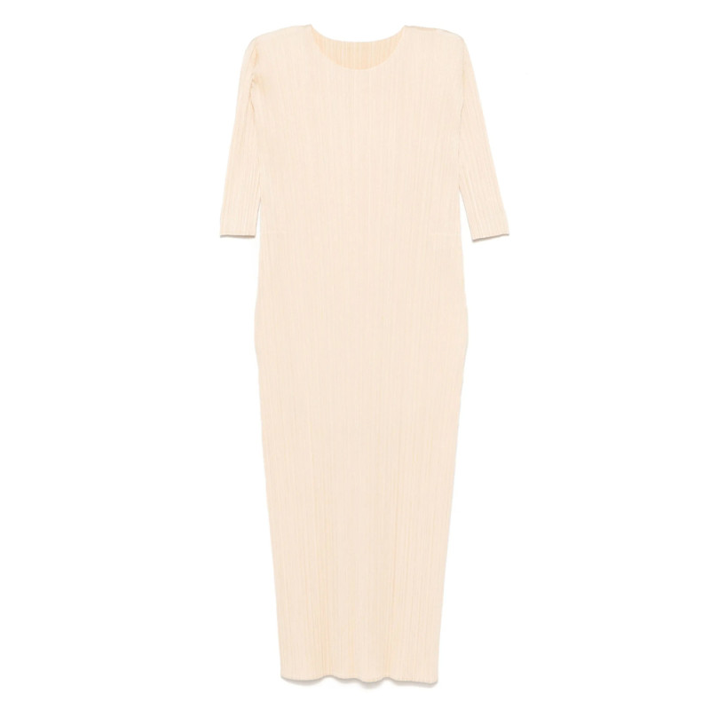 Pleats Please Merry Bicolor Midi Dress