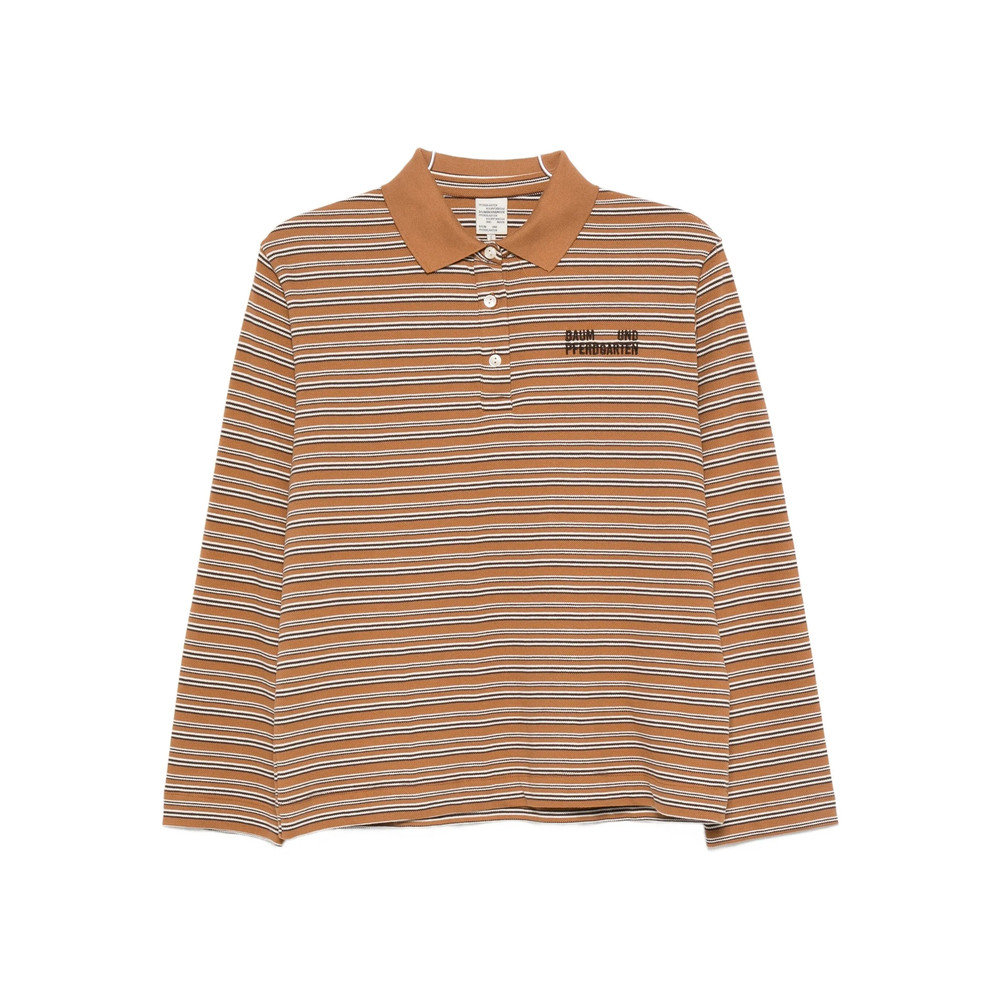 Baum Und Pferdgarten Jeanne Striped Long-sleeve Polo Shirt