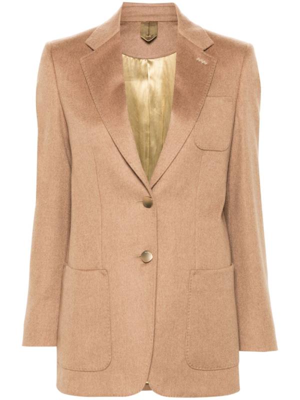 notched-lapels single-breasted blazer
