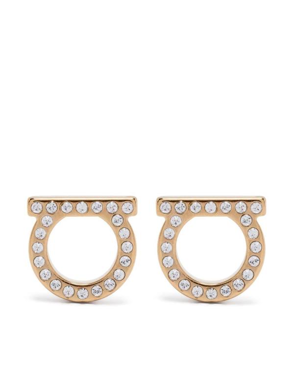 Gancini stud earrings
