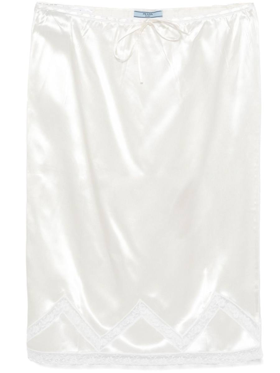 satin midi skirt