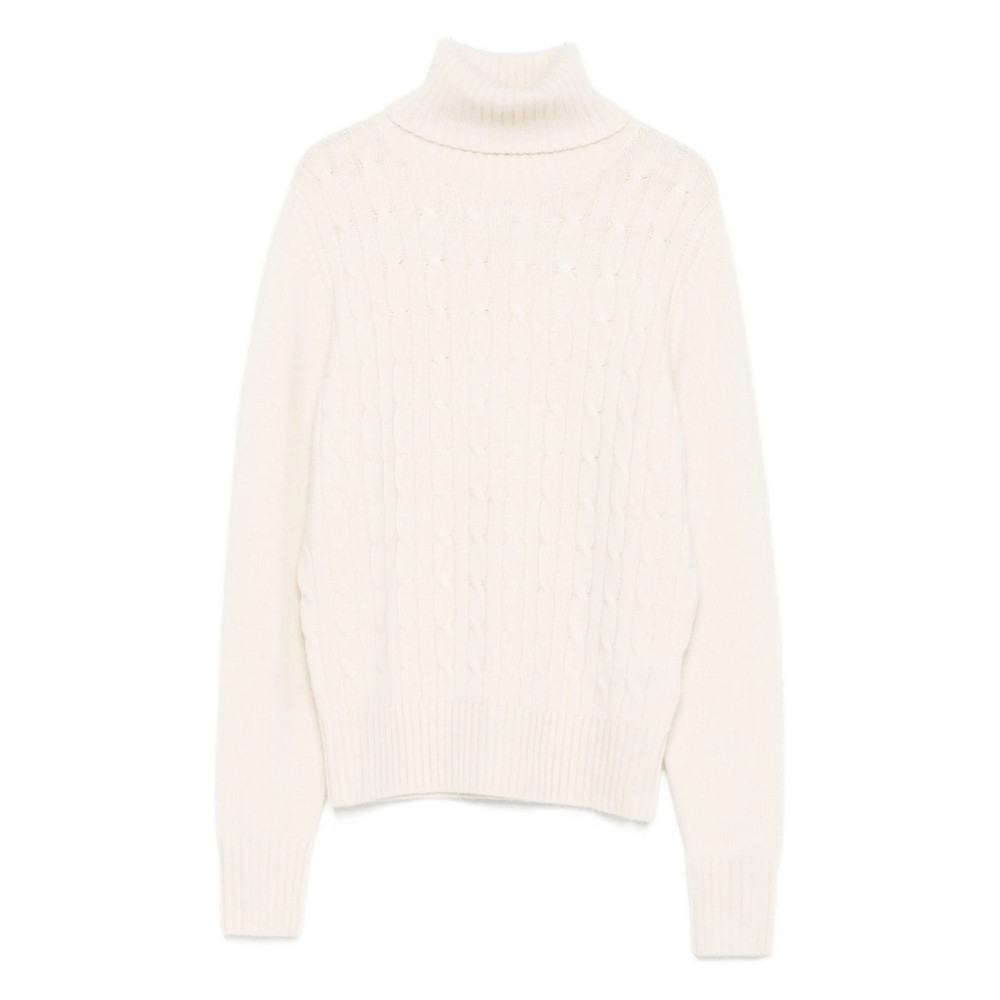 Allude Cable-knit Turtleneck Sweater
