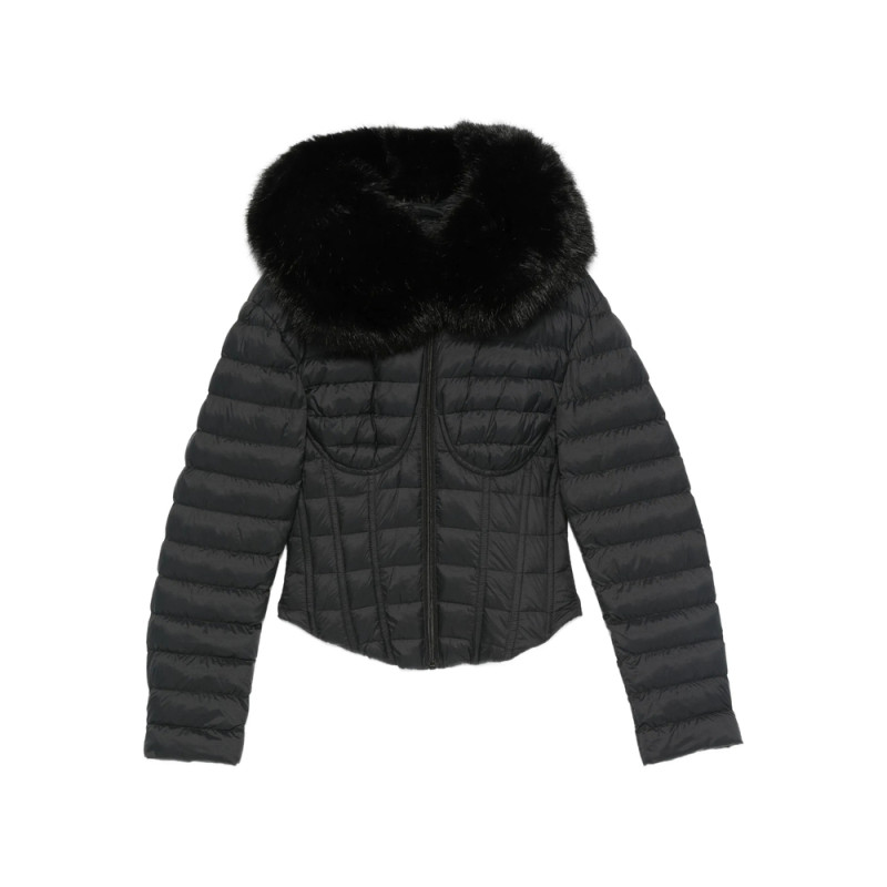 Balenciaga Quilted Fur-trimmed Jacket
