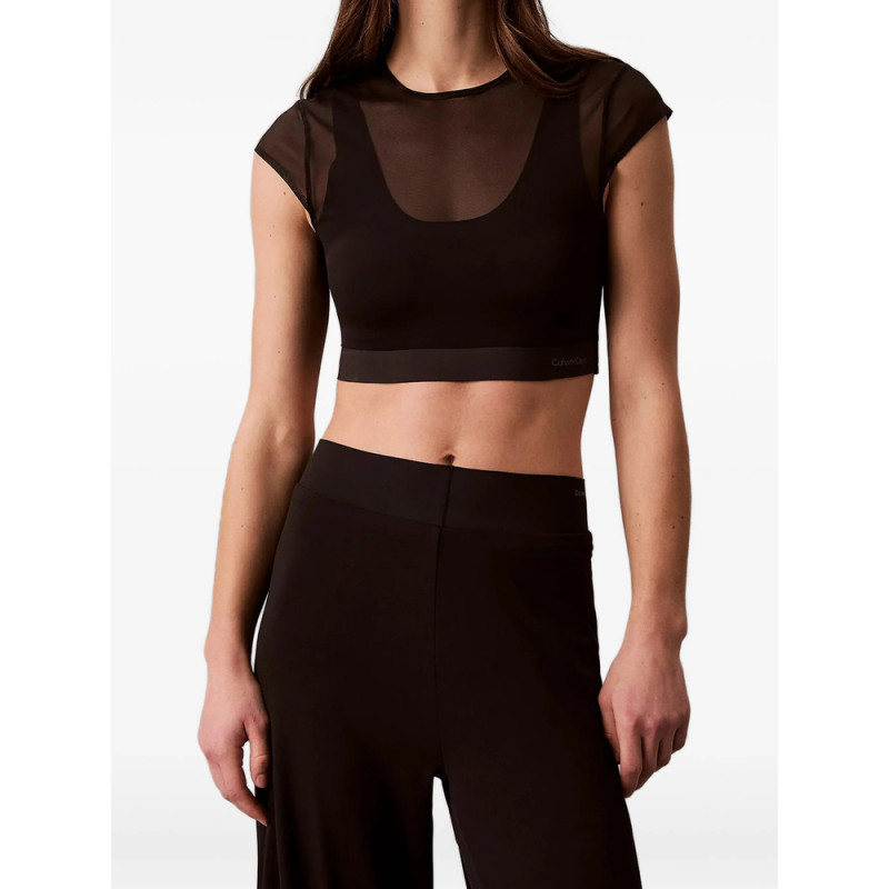 Calvin Klein Sport Cropped Performance Sports Bra Top