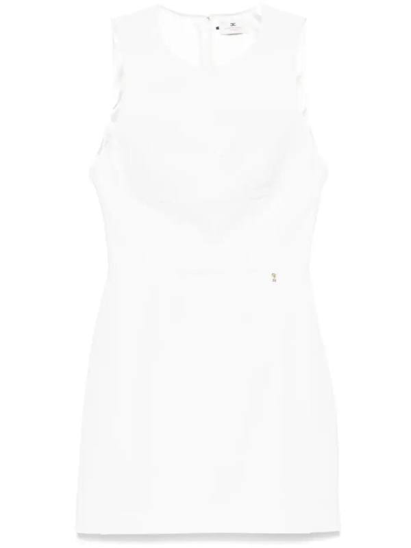 floral-charm crepe mini dress