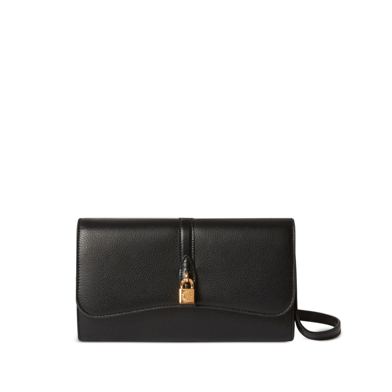Stella Mccartney Ryder Padlock Flap Continental Wallet Bag
