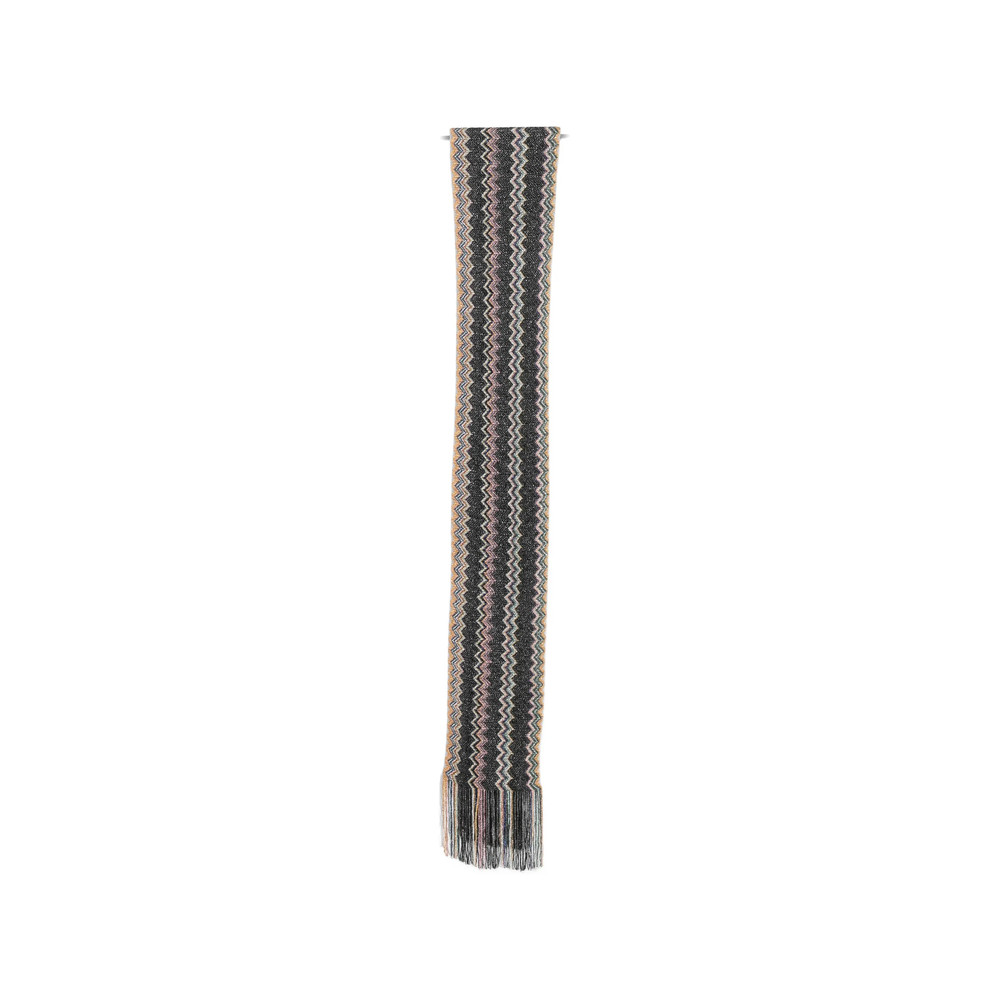 Missoni Zigzag-knit Fringed Scarf