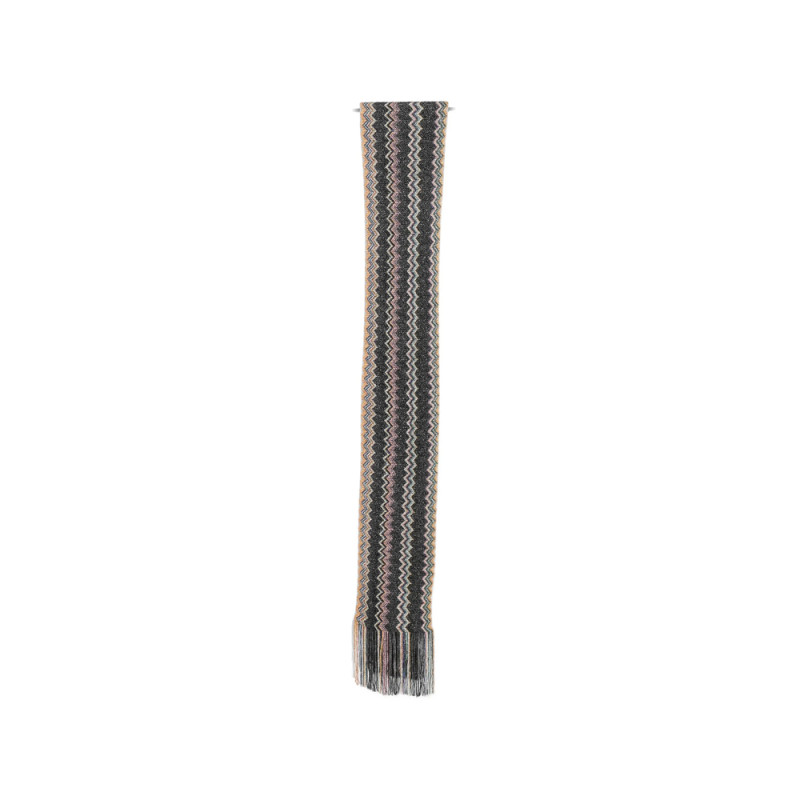 Missoni Zigzag-knit Fringed Scarf