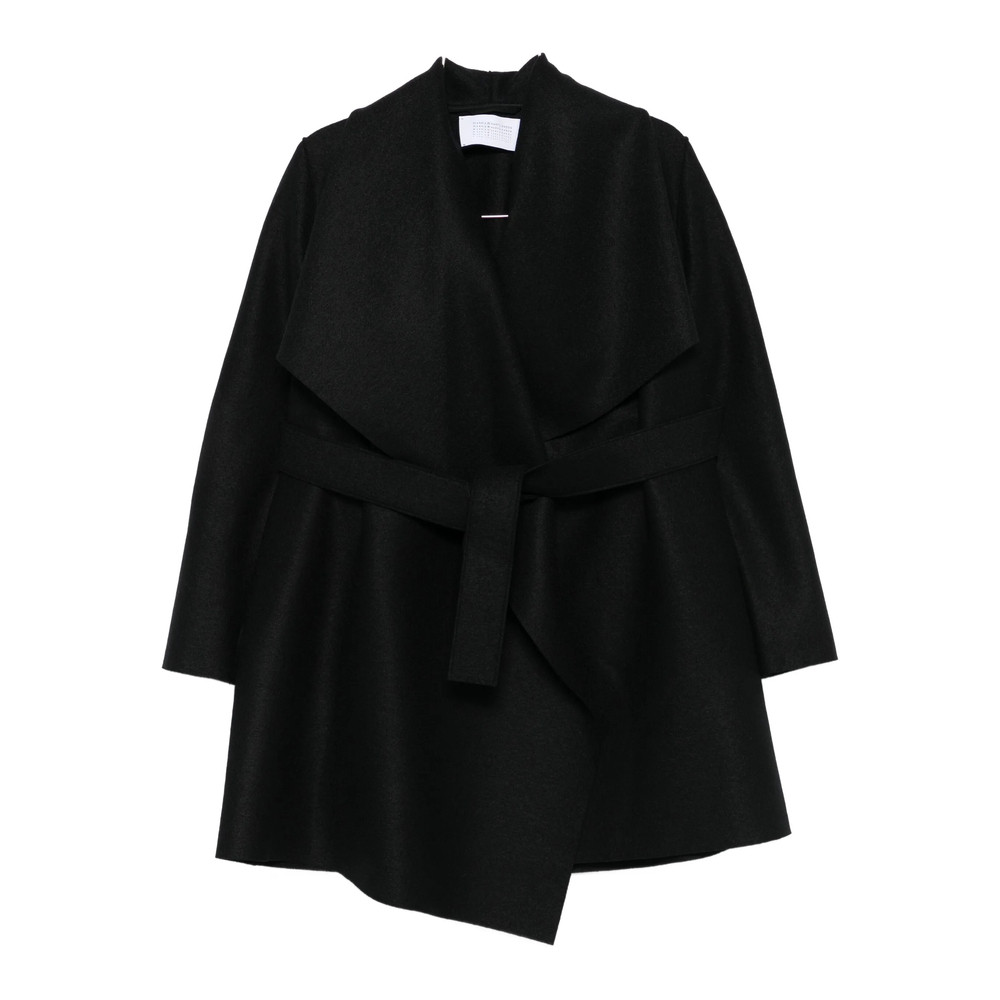 Harris Wharf London Wrap-front Belted Coat