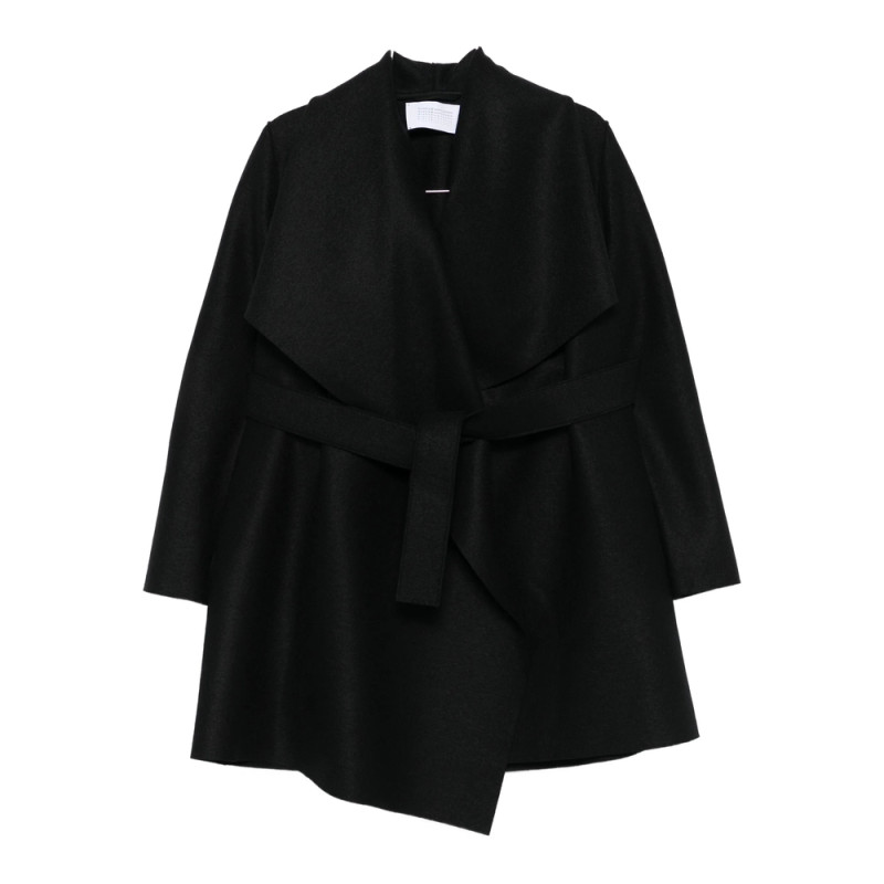 Harris Wharf London Wrap-front Belted Coat