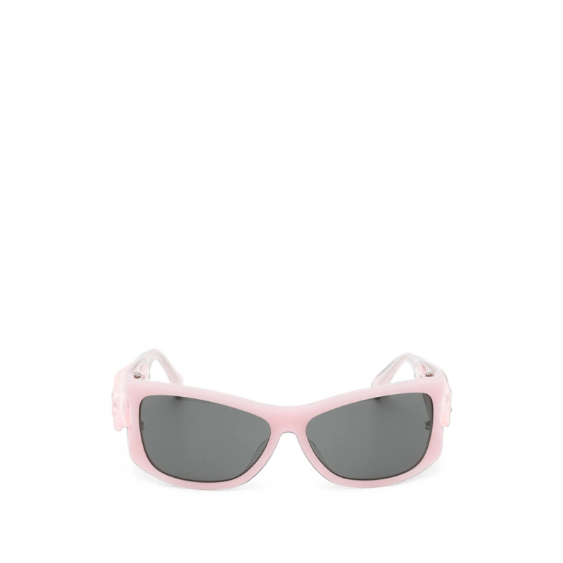 Yvmin Hair-clip Rectangle-frame Sunglasses