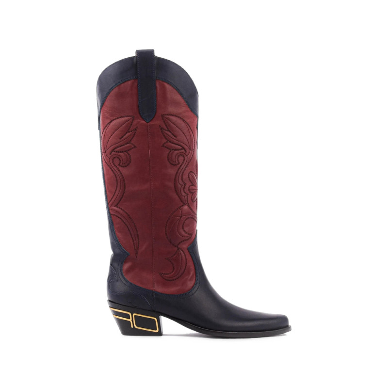 Etro Embroidered Texan Boots