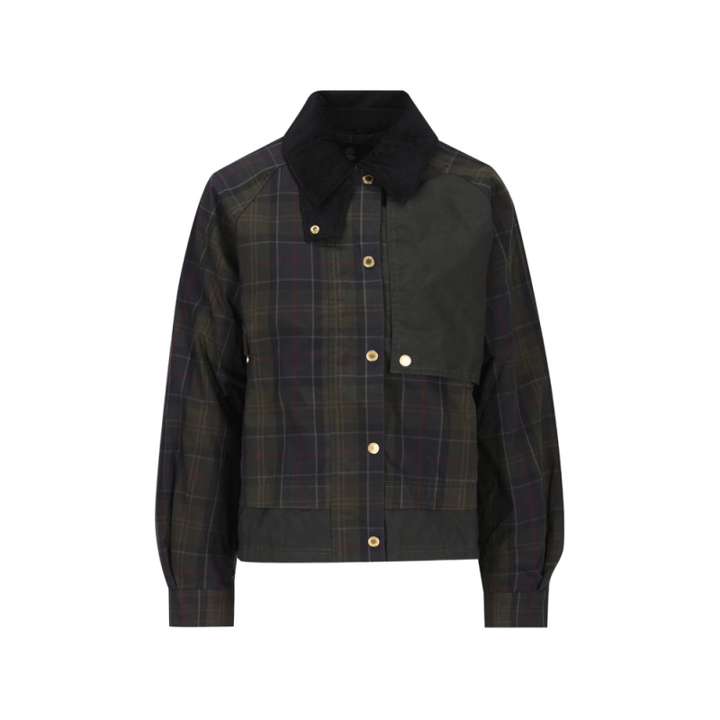 Barbour Truro Tartan-print Corduroy-collar Jacket
