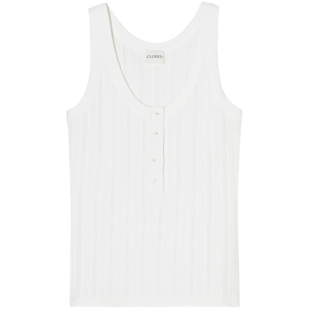 Closed Ribbed Tank Top