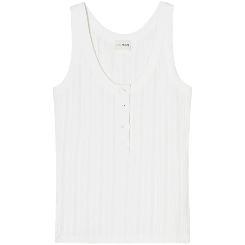 Closed Ribbed Tank Top