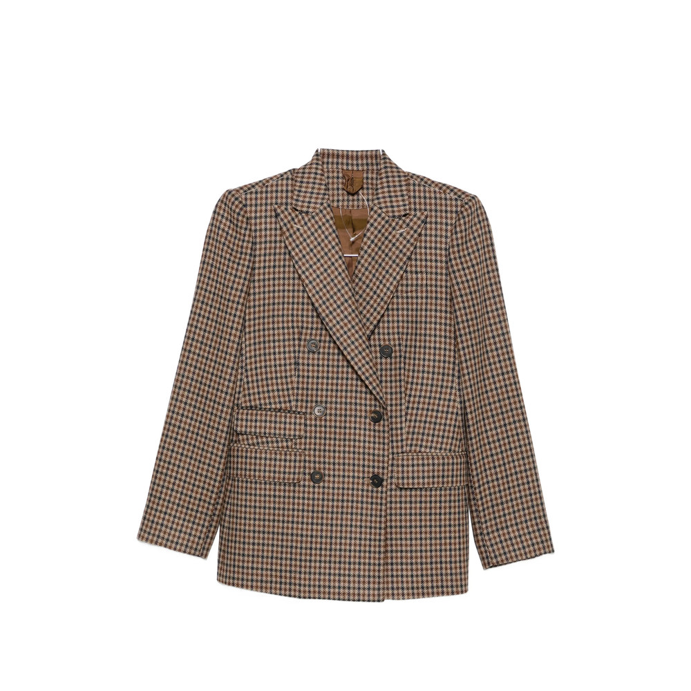 Max Mara Houndstooth Double-breasted Jacket