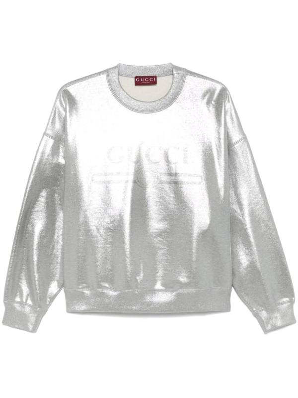 lamé sweatshirt