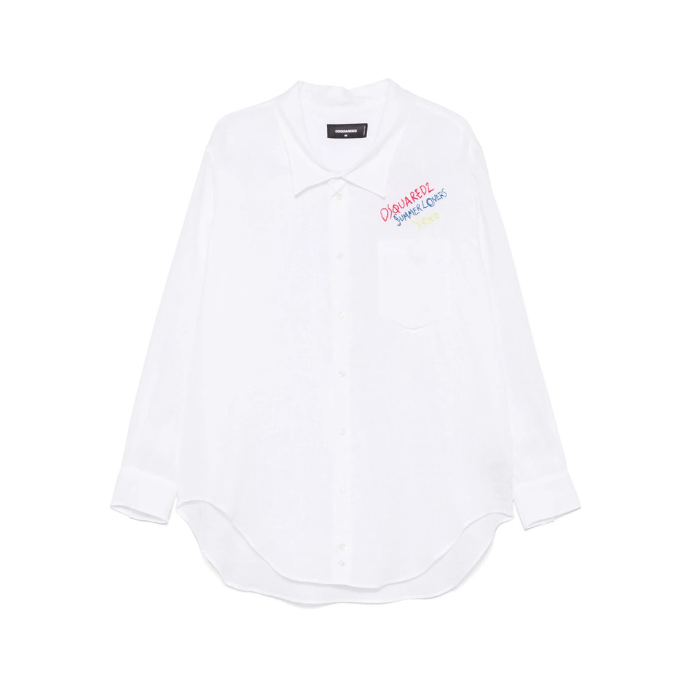 Dsquared2 Logo-embroidered Shirt