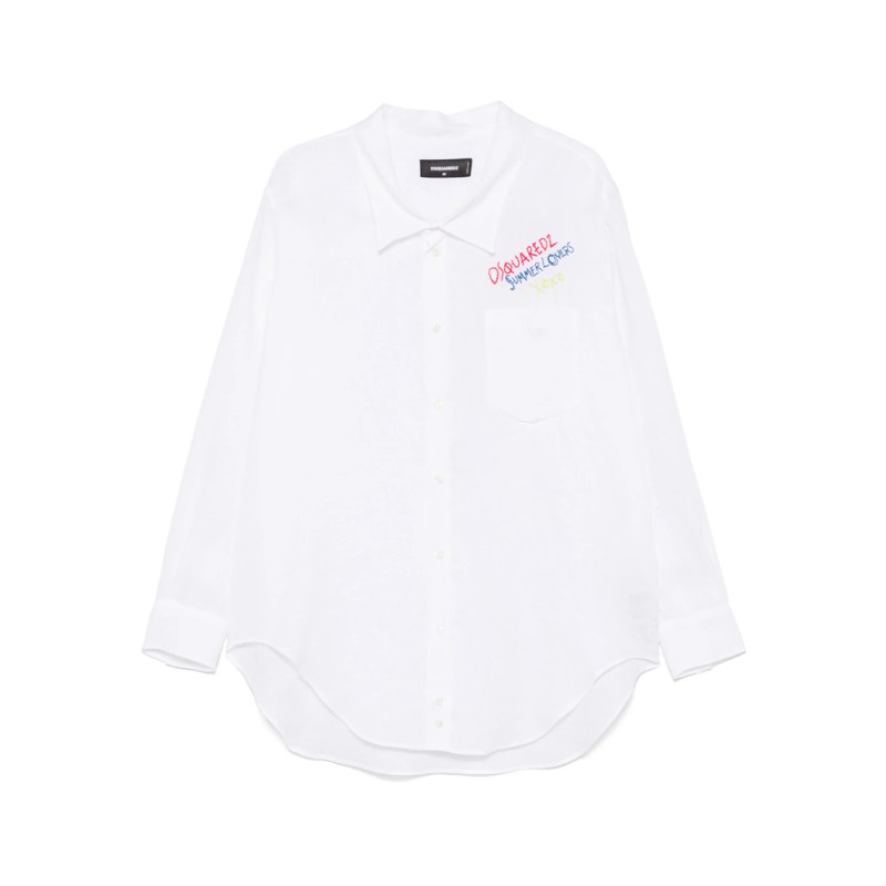 Dsquared2 Logo-embroidered Shirt