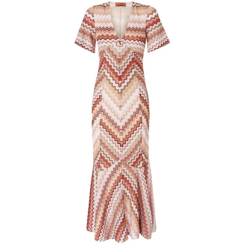 Missoni Serrated Zigzag-pattern Maxi Dress