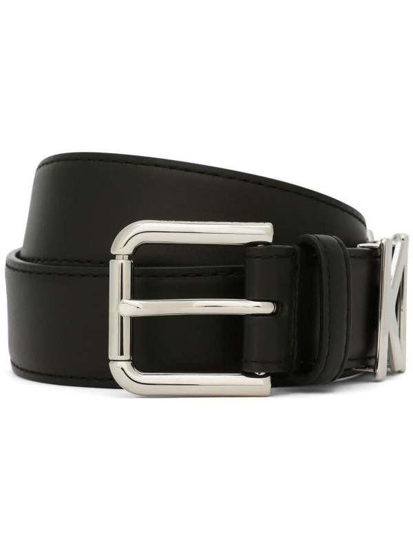 KIM DOLCE & GABBANA logo-lettering leather belt