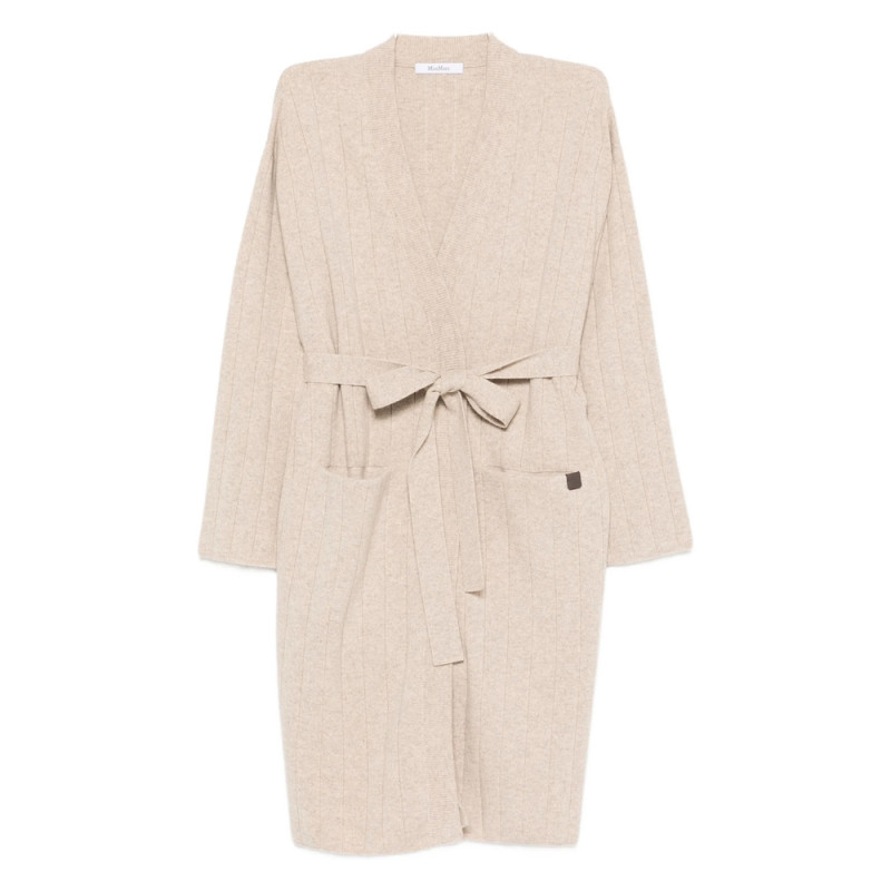 Max Mara Ribbed Belted Cardigan