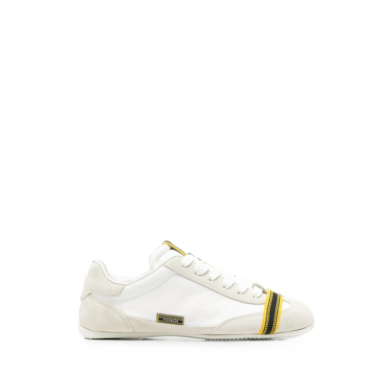 Fendi Logo-tag Panelled Sneakers