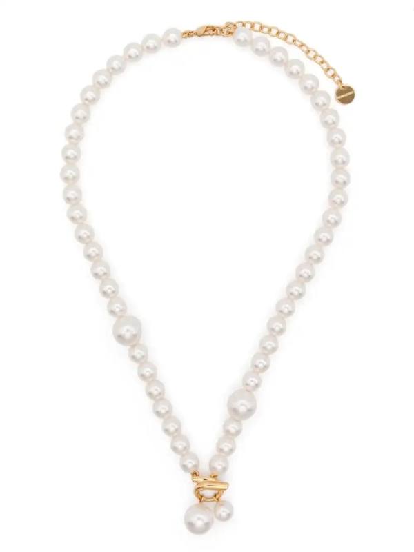 pearl-embellished necklace