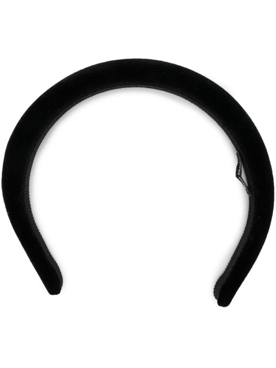logo-plaque hair band