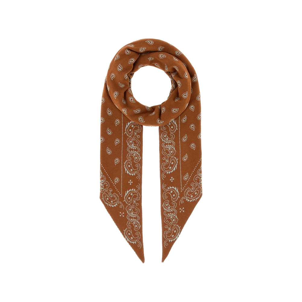 Guest In Residence Paisley-embroidered Scarf