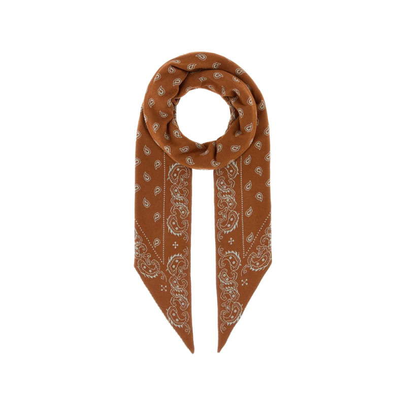 Guest In Residence Paisley-embroidered Scarf