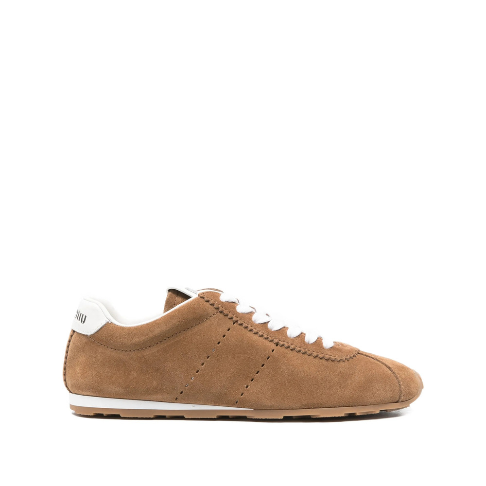 Miu Miu Plume Suede Sneakers