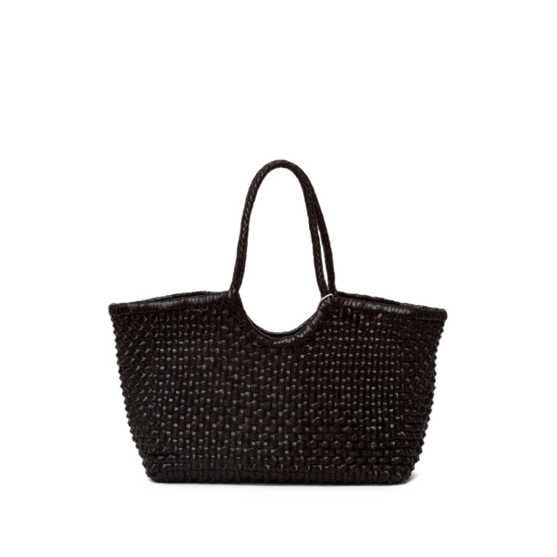 Dragon Diffusion Nantucket Cactus Woven Leather Tote Bag