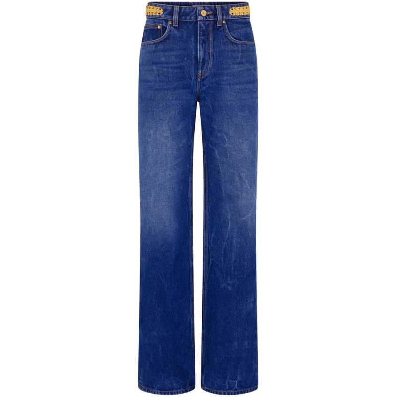 Rabanne Boyfriend Jeans With Charm Detail