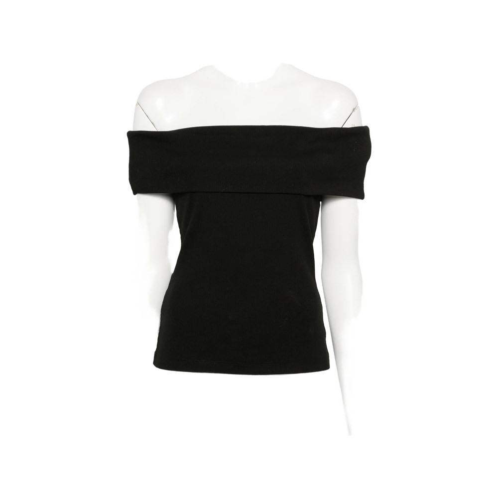 Gestuz Drew Off-shoulder Ribbed-knit Top
