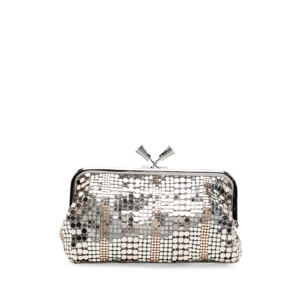 Anya Hindmarch Maud Sequin-embellished Frame Clutch Bag