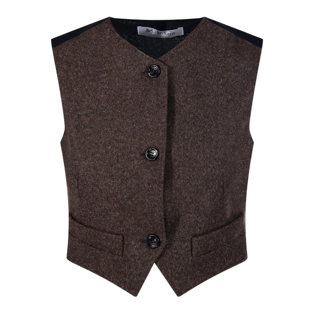Max Mara Buttoned Panelled Jacket