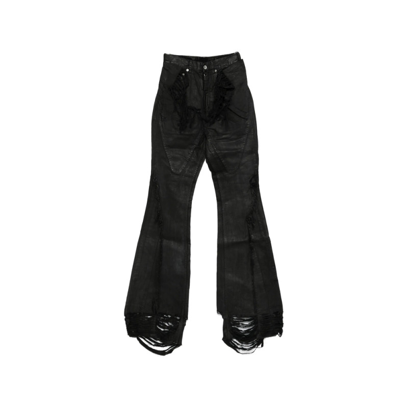 Rick Owens Drkshdw Frayed Jeans