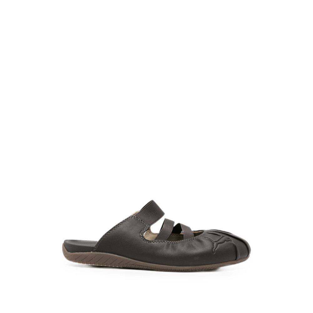 Puma Speedcat Logo-embossed Leather Mules