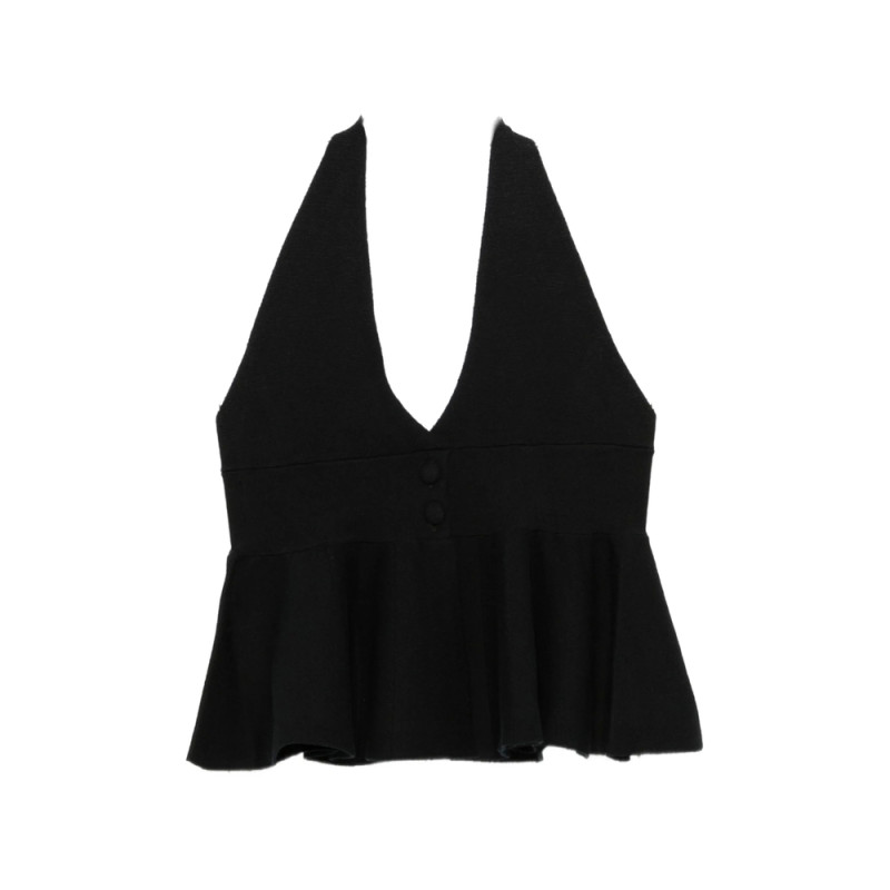 Gimaguas Sia Halterneck Peplum Top
