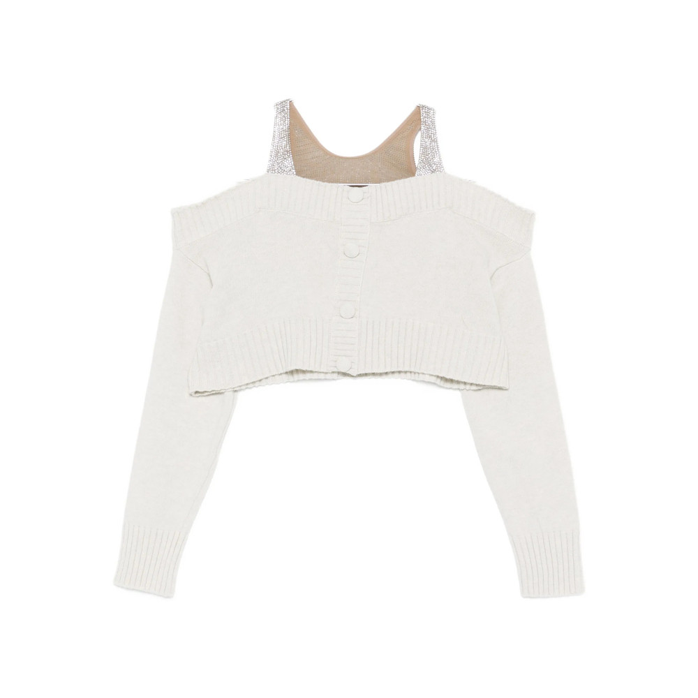 Giuseppe Di Morabito Off-shoulder Button-up Cardigan
